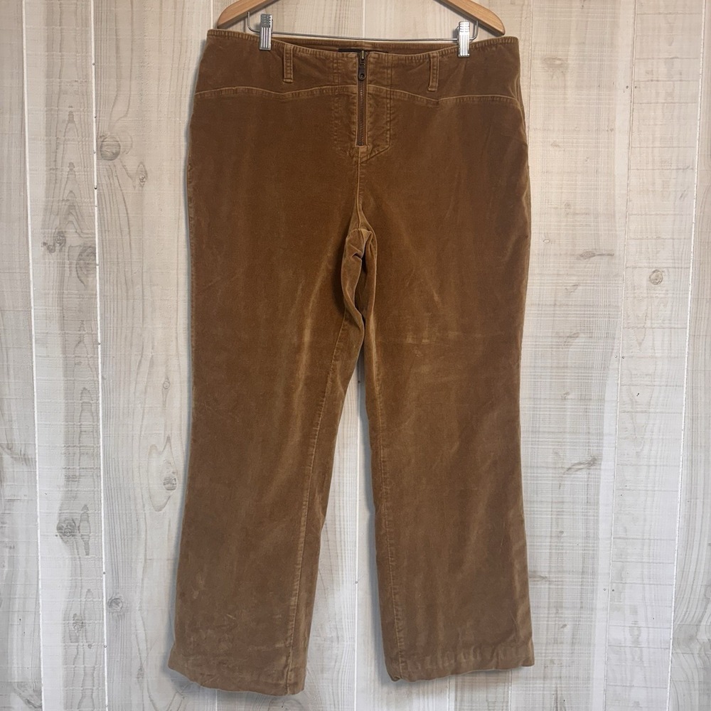Venezia Womens Suede Feeling Brown Distressed Pant Boho Hipster Low Rise Zip 16R